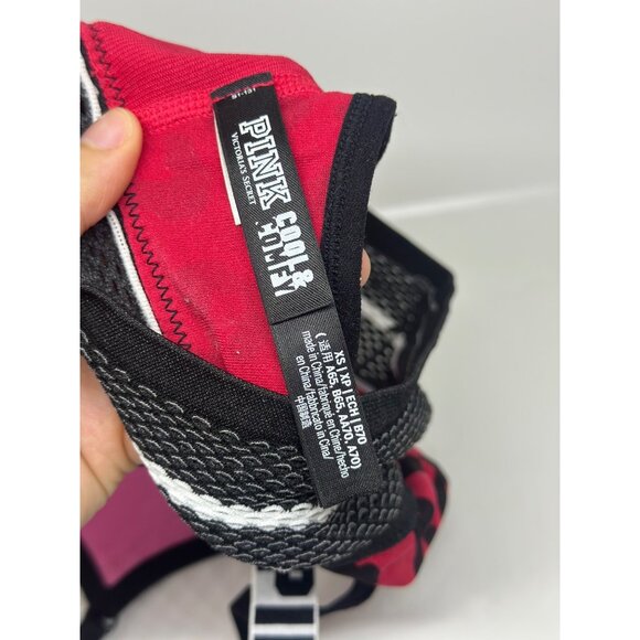 Victoria’s Secret PINK Cool & Comfy Wireless Bralette – Neon Red Leopard , XS/XP - Picture 6 of 6